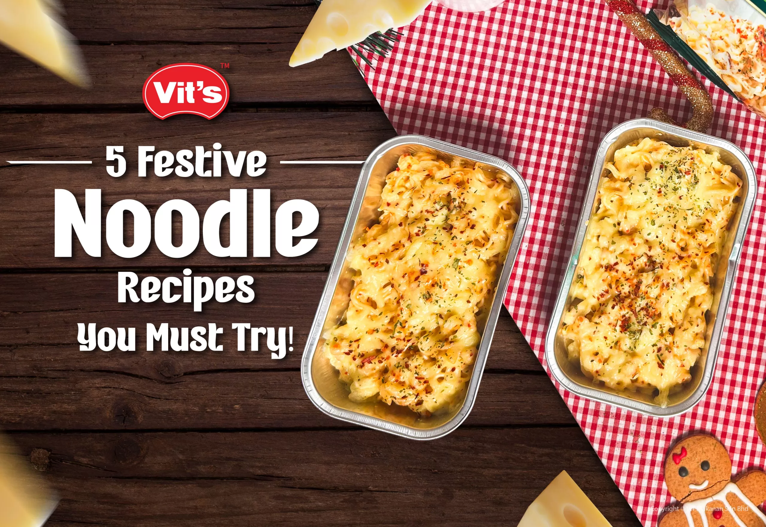 This holiday season, elevate your table with our creative Vit's noodles, making it one of the best festive potluck recipes that doubles as an exciting, easy festive noodle recipe.