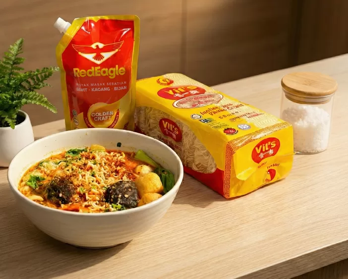 Mala-Inspired Spicy Chilli Oil Noodle soup