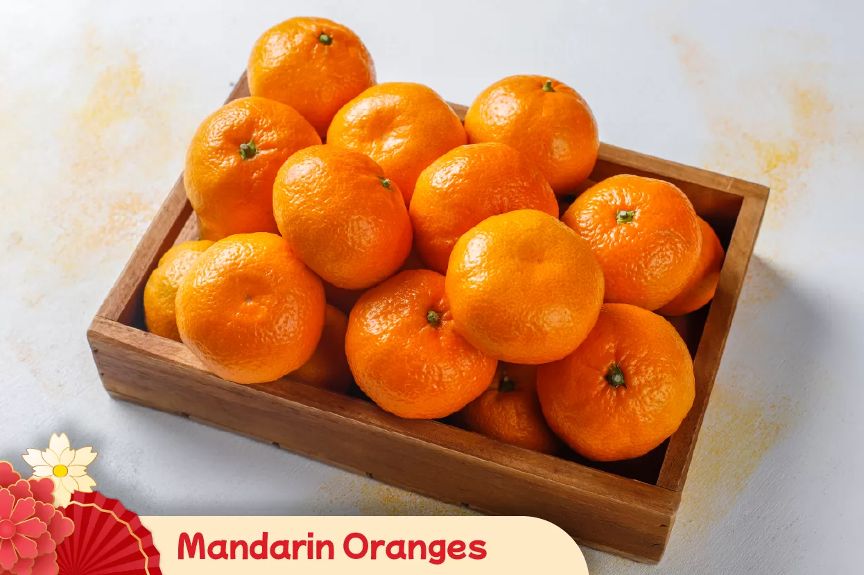 Gifting mandarin oranges as a traditional Chinese New Year practice to spread luck, prosperity, and financial success during the festive season