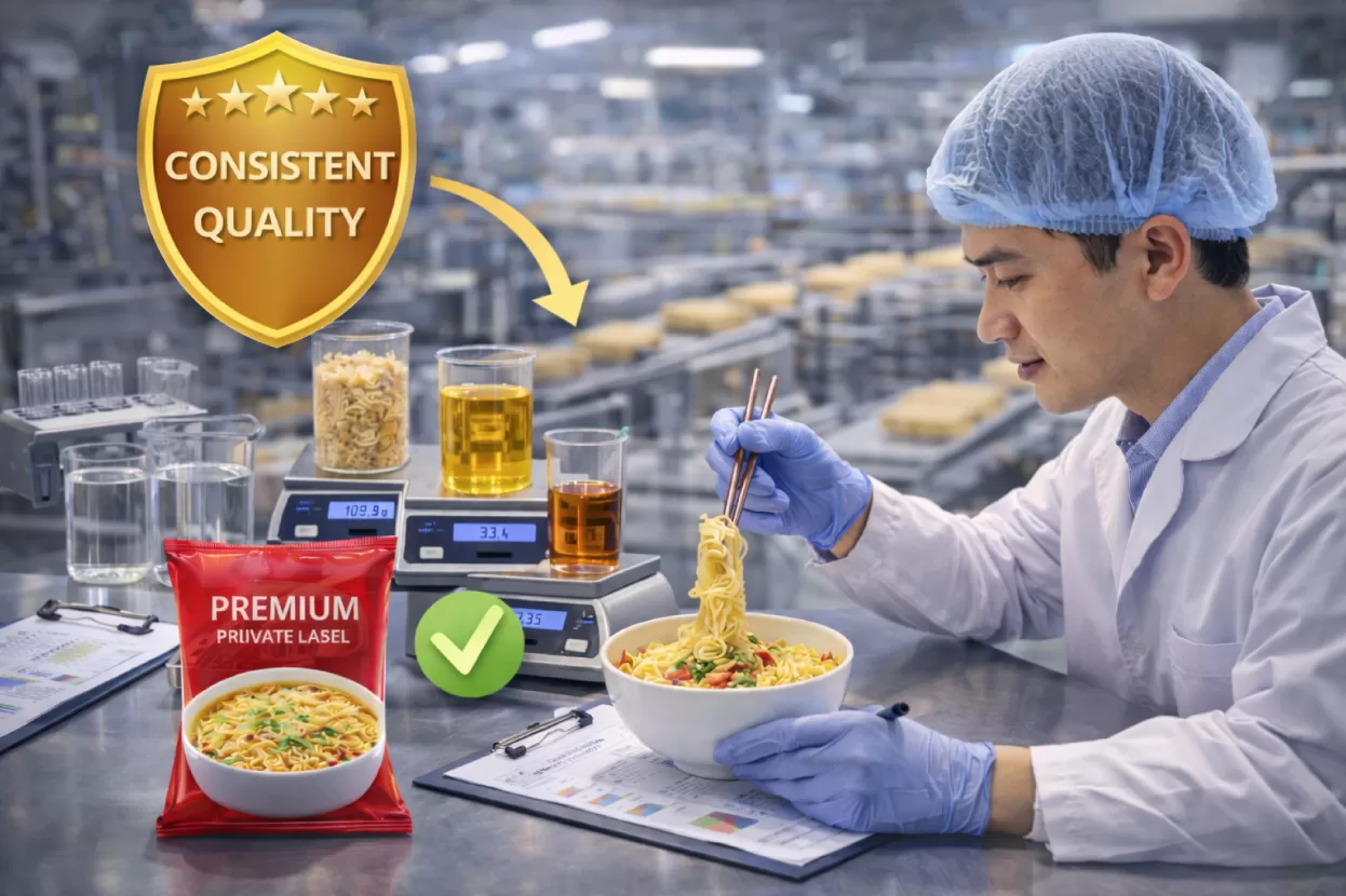 Prioritize consistent quality in noodle manufacturing to build loyalty and outperform price-based competition.