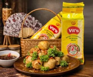 Crispy Tauhu Bergedil Instant Noodle Recipe