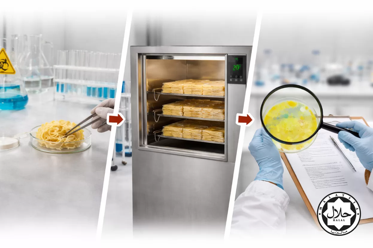 Ensuring instant noodle food safety through food regulations, quality checks, and compliant automated packaging.