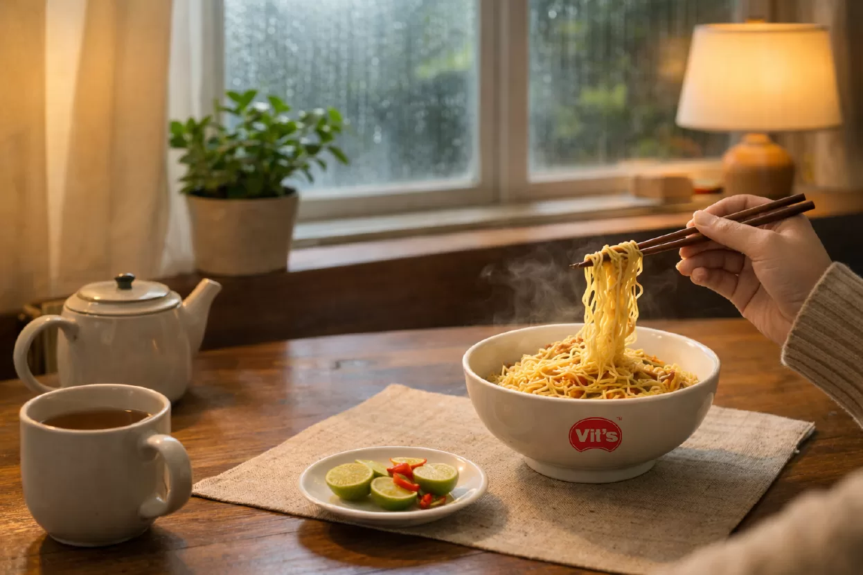How Vit’s Instant Noodles Have Been Part of Everyday Life Vit’s noodles have become a comforting choice on rainy days, bringing warmth, simplicity, and shared moments to families at home.