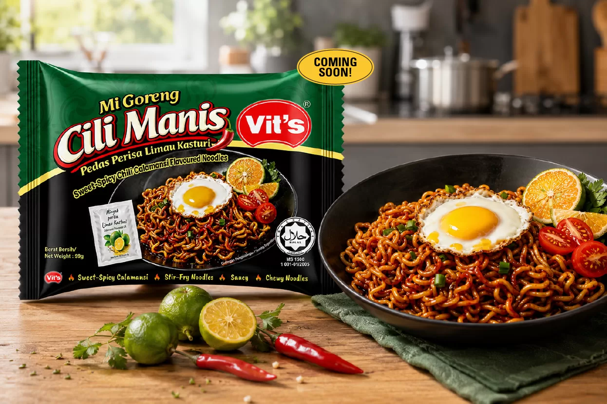 Mi Goreng Cili Manis Pedas: Two New Flavours We Made for Malaysia Day Vit’s Mi Goreng Cili Manis Pedas Limau Kasturi blends sweet chilli, medium heat and aromatic citrus for a bright, tangy twist.