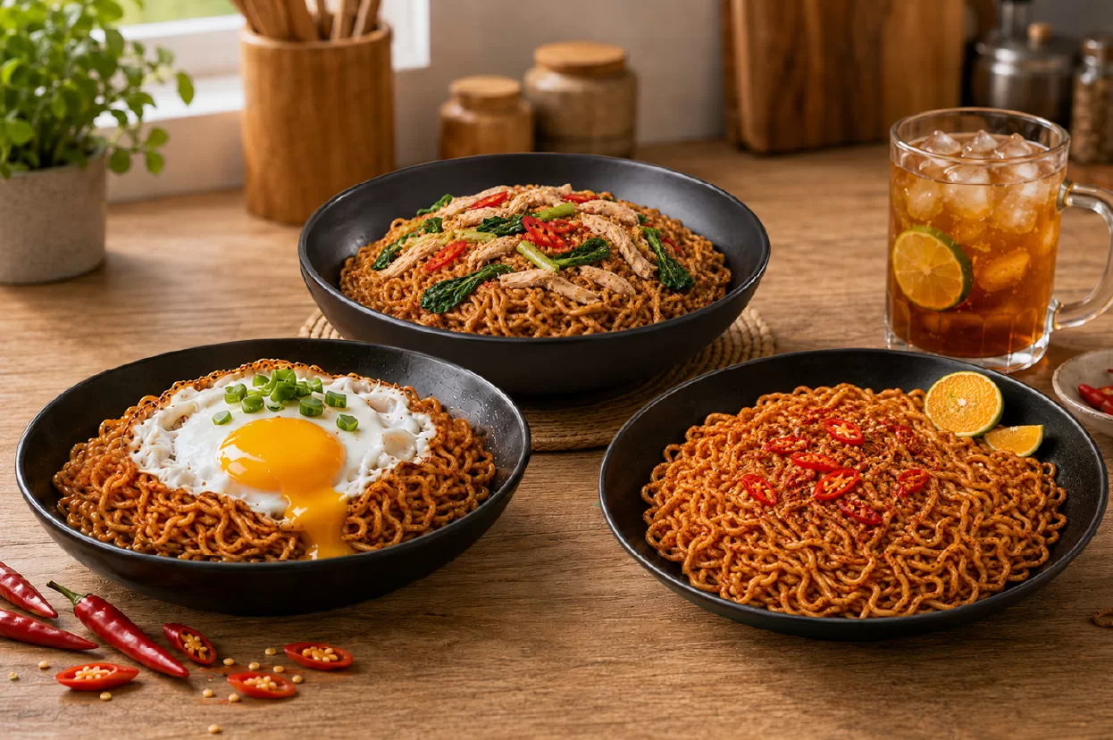 Mi Goreng Cili Manis Pedas: Two New Flavours We Made for Malaysia Day Vit’s Mi Goreng Cili Manis Pedas gets better with easy toppings like crispy eggs, chicken, vegetables, or a mamak style twist.