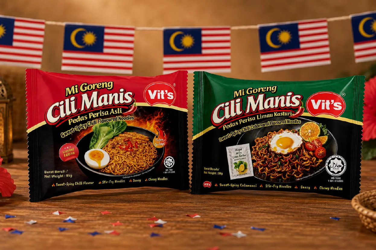 Mi Goreng Cili Manis Pedas: Two New Flavours We Made for Malaysia Day Vit’s celebrates Malaysia Day with two limited edition Mi Goreng Cili Manis Pedas flavours, available at selected stores.