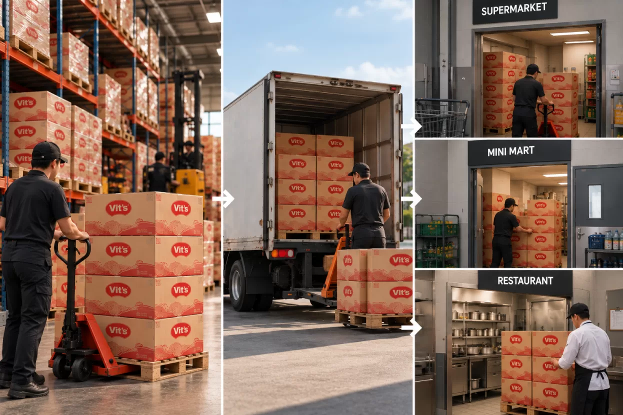 How Much Do You Really Need to Order for Your Own Instant Noodle Brand? At Vit’s, MOQ typically starts at 1,000 cartons, a practical volume for brands with a clear distribution plan.